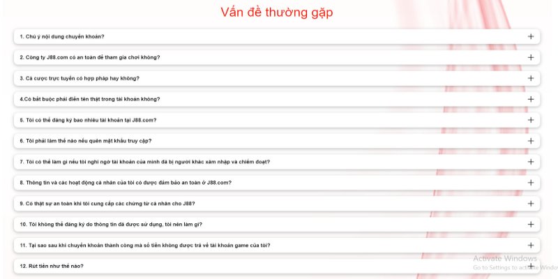 Các vấn đề thường gặp