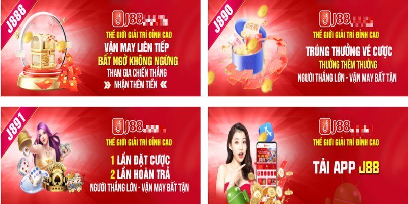 J88 thường xuyên đưa ra nhiều ưu đãi hấp dẫn cho thành viên nhà cái 